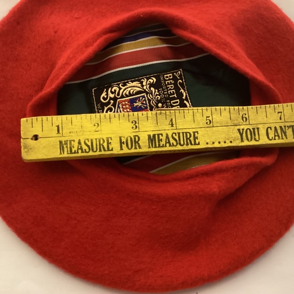 Vintage Beret Deluxe Wool Beret Hat imported form France - Picture 5 of 8